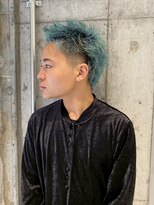 アース 高円寺店(HAIR & MAKE EARTH)&nbsp;マレットヘア×水色！｛@02st96｝