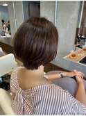 上品な丸みショートボブ