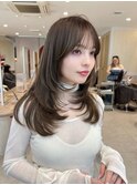 髪質改善＊小顔ハイレイヤーロング＊美髪【Zina博多】