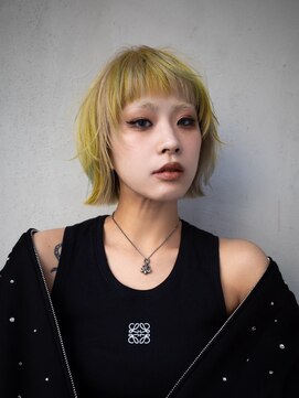 ギークス(GEEKS) 【GEEKS渋谷】ハッシュボブ/デザインカラー/冬カラー/ボブウルフ