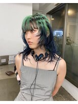 オーン 渋谷(OOn)&nbsp;ミントグリーン×ネイビーブルーのボーダーデザイン