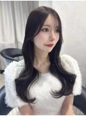 【あかね】チョコレートブラウン/韓国ヘア/顔まわりカット