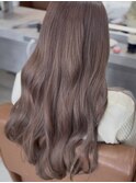 ラベンダーベージュ/ダブルカラー/透明感カラー/似合わせヘア