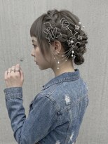 オレロ 国立(olelo) ナチュラルショート/ミルクブラウンダークパープル/ダウンバング