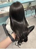 ブリーチなしカラー/髪質改善/ミルクティーベージュ/小顔へア