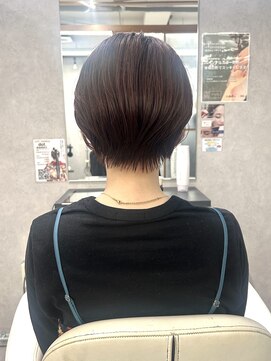 ヘアサロン ドットプラス 町田店(dot. plus) 【中西里美】襟足キレイショート/ピンクベージュ／町田