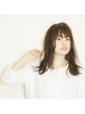【KATE】グロッシーストレート×グレージュアッシュ