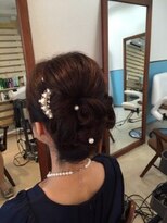 ロカット サロン(Roquat Salon)&nbsp;ロング夜会巻きアレンジ[ヘアセット立川/立川南/八王子/成人式]