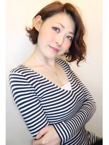 ラウンジ モリオ イケブクロ(Lounge MORIO Ikebukuro) 【morio池袋】前下がりボブウェーブ フェミニン