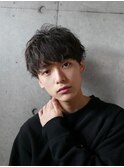 コンマヘア ツイストパーマ マッシュウルフ  ツーブロック