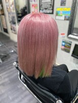 ミミック (mimic)&nbsp;【派手髪】鬼滅カラー甘露寺蜜璃風【インナーカラー 】