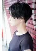 大人可愛い20代30代40代黒髪前下がりショートボブ丸みショート◎