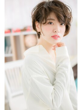 ヘアアンドビューティー ミック(Hair & Beauty miq) 女っぷりUP！ダークアッシュ前下がりマッシュショートc1