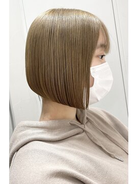 ユーフォリア エヌ 池袋サンシャイン通り店(Euphoria +n) 【ハイトーン×ボブ】王道可愛いミルクティーボブ/10代20代30代