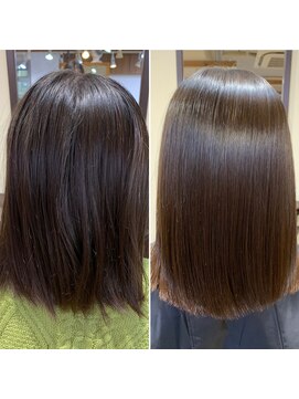 ブローテ ヘアアンドメイク(brote hair&make) 縮毛矯正＋髪質改善【brote山根】