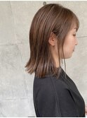 【なかじま ひびき】クリーミーグレージュ×ハイライト