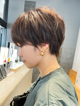 アルバム 渋谷パルコ(ALBUM) タイトショート_グレージュカラーボブウルフ_ba356981