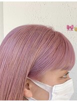 パプス ド コワフュール 甲南山手店(Pap's de coiffeur) sia pink＊シアピンク×ブリーチ
