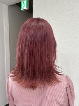 アジールヘア 所沢プロペ通り店(agir hair) 外ハネピンクラベンダーカシスカラー所沢ひばりヶ丘