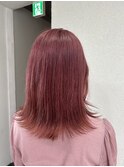 外ハネピンクラベンダーカシスカラー所沢ひばりヶ丘