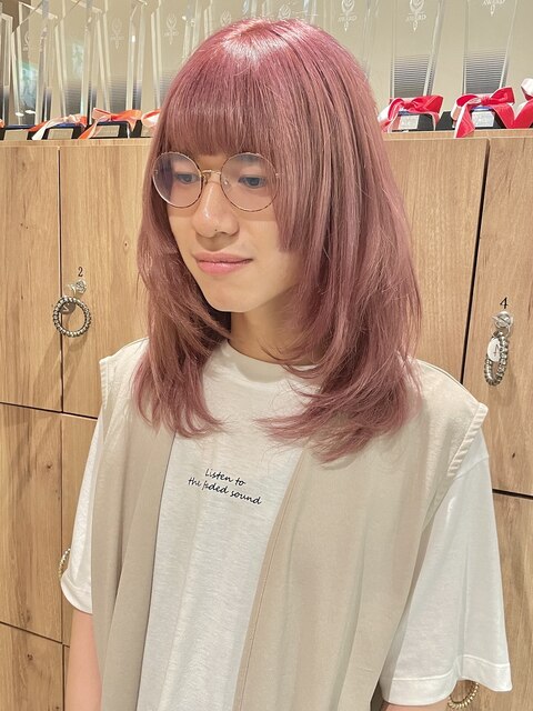 韓国風×ピンクカラー