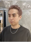 ミルクティーベージュ×メンズショート