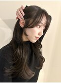 韓国風/レイヤー/小顔/前髪カット/透明感カラー