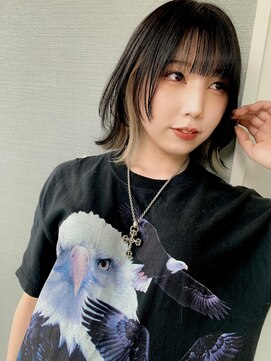 ユニック ウメダ(unique UMEDA) 姫カット+インナーカラー