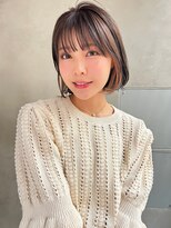 エイミー(Aimee)&nbsp;Aimee 町田　ニュアンスボブ×透け感グレージュ