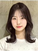 韓国風/レイヤー/小顔/前髪カット/髪質改善/グレージュ/透明感