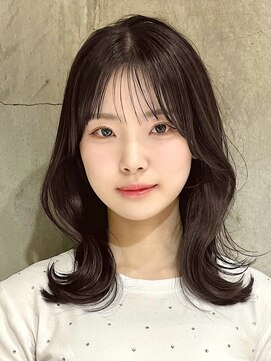 アンカーバイナチュラル(anchor by natural) 韓国風/レイヤー/小顔/前髪カット/髪質改善/グレージュ/透明感