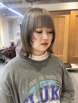 テトラ バイ ネオリーブ 横浜西口店(tetra by neolive) ＊グレー×ブラウンエンドカラー＊[横浜/横浜駅]