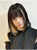 ミディアムボブインナー