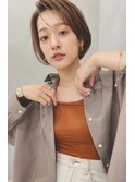 大人ボブ×切りっぱなしボブ×ウェットヘアシースルーバング