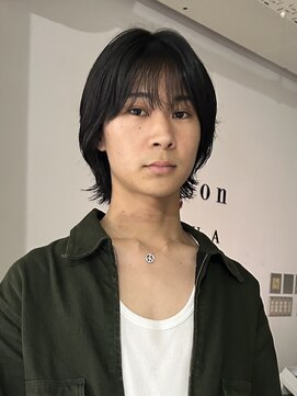 メゾンアクア 表参道(Maison ACQUA) =メンズボブ/ダークアッシュ/ニュアンスパーマ／MAN’S HAIR