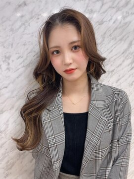 リジェール 金山店 かきあげ韓国風レイヤースタイル