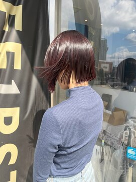 コワファースト 大分(COIFF1RST) 切りっぱなしボブ！ピンクグレージュカラー