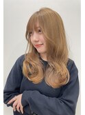 ミルクティーベージュハイトーンインナーカラーレイヤー
