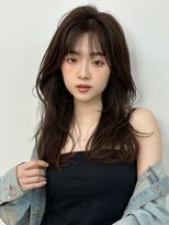 オムニス 表参道(Omnis)&nbsp;レイヤーカット小顔顔周り・フェイス20代30代ウルフシャギー暗髪