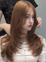 バレットプラス 銀座(VALETTE+)&nbsp;ザクザクレイヤーカット×明るめベージュ