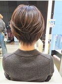イメチェンウルフショートレイヤーカット30代40代50代田嶋D