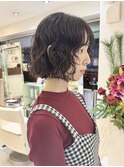 くるくるパーマボブパーマニュアンスパーマショートパーマ