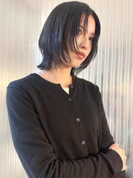 ロマーリ 岡山店(LOMARLIE) くびれヘア20代30代40代顔周りレイヤーブリーチなしダブルカラー