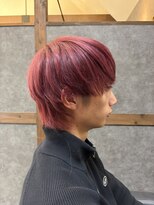 ブランカヘアー 西尾(BLANCA HAIR)&nbsp;ピンクレッドマッシュウルフ【ブリーチ1回～】