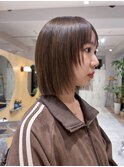 【触れたくなる質感】ラテブラウン×艶ボブ　Stam渋谷ベージュ