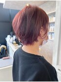 福山人気発色抜群ピンクベージュ30代40代くびれショート骨格補正