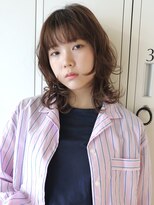 ロジェ(loje)&nbsp;20代30代40代 ミディアムレイヤーパーマ/ミルクブラウンカラー