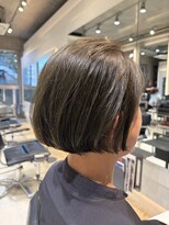 ヘア デザイン リスク(HAIR DESIGN RISK)&nbsp;【RISK 飛澤】ボブスタイル　大人ショート　丸みシルエット