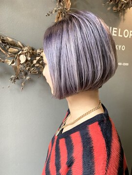 ペネロープ(Penelope) 【新宿ペネロープ】前下がりボブ×ラベンダーグレー 担当 RYO