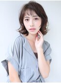 ベージュカラー×カジュアルボブ